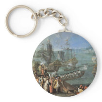 The Arrival Of The French Ambassador In Istanbul Key Chains