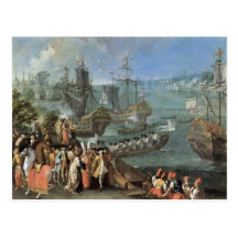 The Arrival Of The French Ambassador In Istanbul Post Card