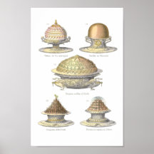 The Art of the Soufflé - Antique Vintage Pastry Poster