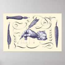 The Art of Writing - L'Art d'Ecrire - Diderot 1765 Posters