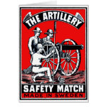 The Artillery Safety Match cards
