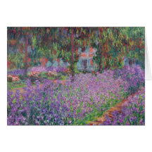 The Artist's Garden at Giverny, 1900 Greeting Card