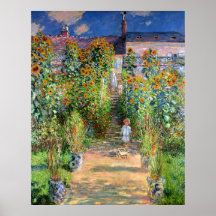 The Artist's Garden at Vetheuil, Claude Monet Posters