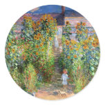 The Artist's Garden at Vetheuil, Claude Monet stickers