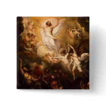 The Ascension of Jesus Pinback Button