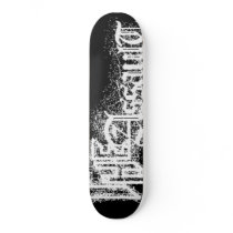 The Assault White On Black Setup Custom Skate Board
