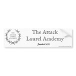 The Attack Laurel Academy bumper stickers