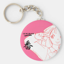 The attractive woman ICHIBAN BLACK Japan Key Chain