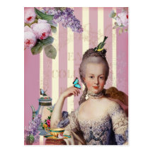 Thé au Petit Trianon – rose Postcards