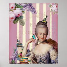 Thé au Petit Trianon – rose Posters