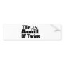 The AUNT of TWINS Bumper Sticker