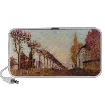 The Avenue by Alfred Sisley Travelling Speaker