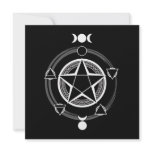 The Azodnem (Dark) Pentacle Invitations