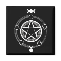 The Azodnem (Dark) Pentacle Magnets