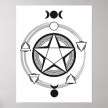 The Azodnem Pentacle Print