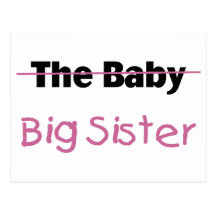 The Baby  Big Sister Postcards