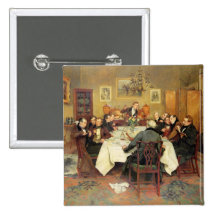 The Bagman's Toast 'Sweethearts and Wives'(oil on Pinback Button