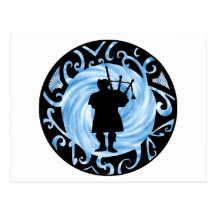 THE BAGPIPES HAUNTING POSTCARD