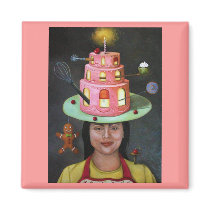 The Baker Refrigerator Magnet