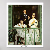 The Balcony By Manet Edouard Poster