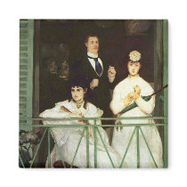The Balcony - Edouard Manet Fridge Magnets