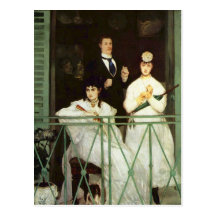 The Balcony - Edouard Manet Postcards