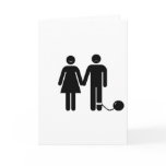 The "Ball and Chained" groom Greeting Cards