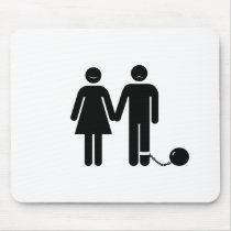 The "Ball and Chained" groom Mouse Pad