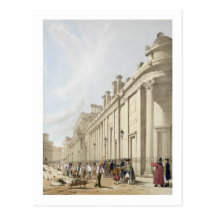 The Bank of England looking towards the Mansion Ho Postcard