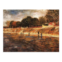 The Banks of the Seine, Vincent van Gogh Postcard