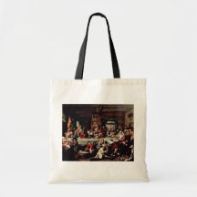 The Banquet" By Hogarth William (Best Quality) Tote Bags