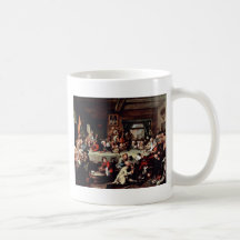 The Banquet" By Hogarth William (Best Quality) Mugs