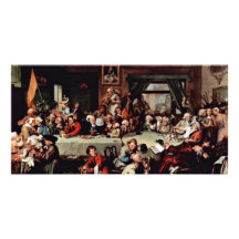 The Banquet" By Hogarth William (Best Quality) Personalized Photo Card