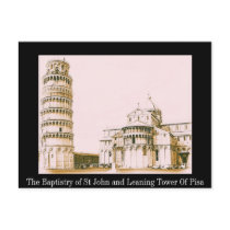 The Baptistery of St John - Leaning Tower Of Pisa Postcards