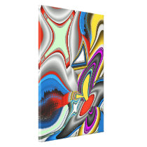 The Bar Scene Stretched Canvas Print