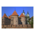 The Barbican and Pauline Church, Warsaw, Photographic Print