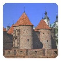 The Barbican and Pauline Church, Warsaw, Square Sticker