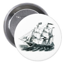 The Bark "Florida" Sailing Ship Bookmark Pinback Button
