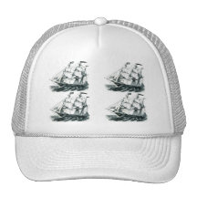 The Bark "Florida" Sailing Ship Bookmark Mesh Hats