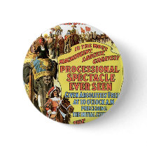 The Barnum & Bailey Big Free Street Parade Vintage Pinback Button