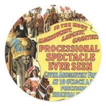 The Barnum & Bailey Big Free Street Parade Vintage Sticker