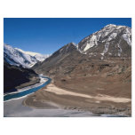 The barren landscape of Ladakh, northern India flyers