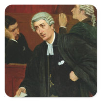 The Barrister Square Sticker