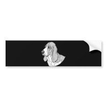 THE BASSET HOUND BUMPER STICKERS
