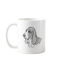 THE BASSET HOUND COFFEE MUG