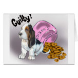 The Basset Hound Stole the cookies Card