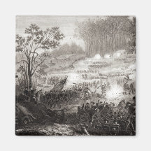 The Battle at Pittsburg Landing Fridge Magnet