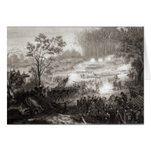 The Battle at Pittsburg Landing Greeting Card