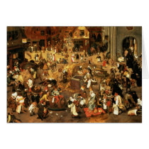 The Battle between Carnival and Lent Card