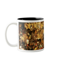 The Battle between Carnival and Lent Mugs